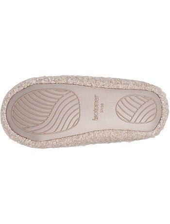Pantofole stivaletti sherpa, suola antiscivolo donna isotoner