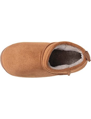 Pantofole stivaletti similpelle - suola dentellata bambino isotoner