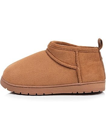 Pantofole stivaletti similpelle - suola dentellata bambino isotoner
