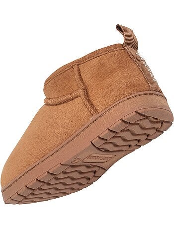 Pantofole stivaletti similpelle - suola dentellata bambino isotoner