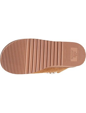 Pantofole stivaletti similpelle - suola dentellata donna isotoner