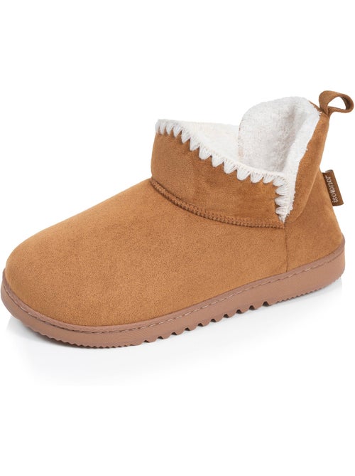 Pantofole stivaletti similpelle - suola dentellata donna isotoner - Kiabi