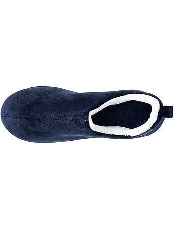 Pantofole stivaletti soletta ergonomica in microvelour con donna Isotoner