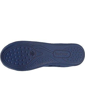 Pantofole stivaletti soletta ergonomica in microvelour con donna Isotoner