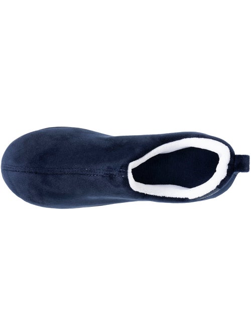 Pantofole stivaletti soletta ergonomica in microvelour con donna Isotoner - Kiabi