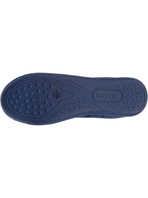 Pantofole stivaletti soletta ergonomica in microvelour con donna Isotoner - Kiabi