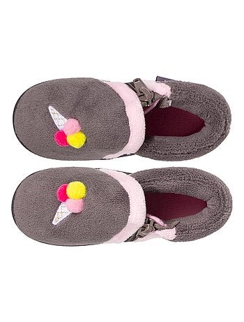 Pantofole stivaletti suola antiscivolo neonato bambina Isotoner