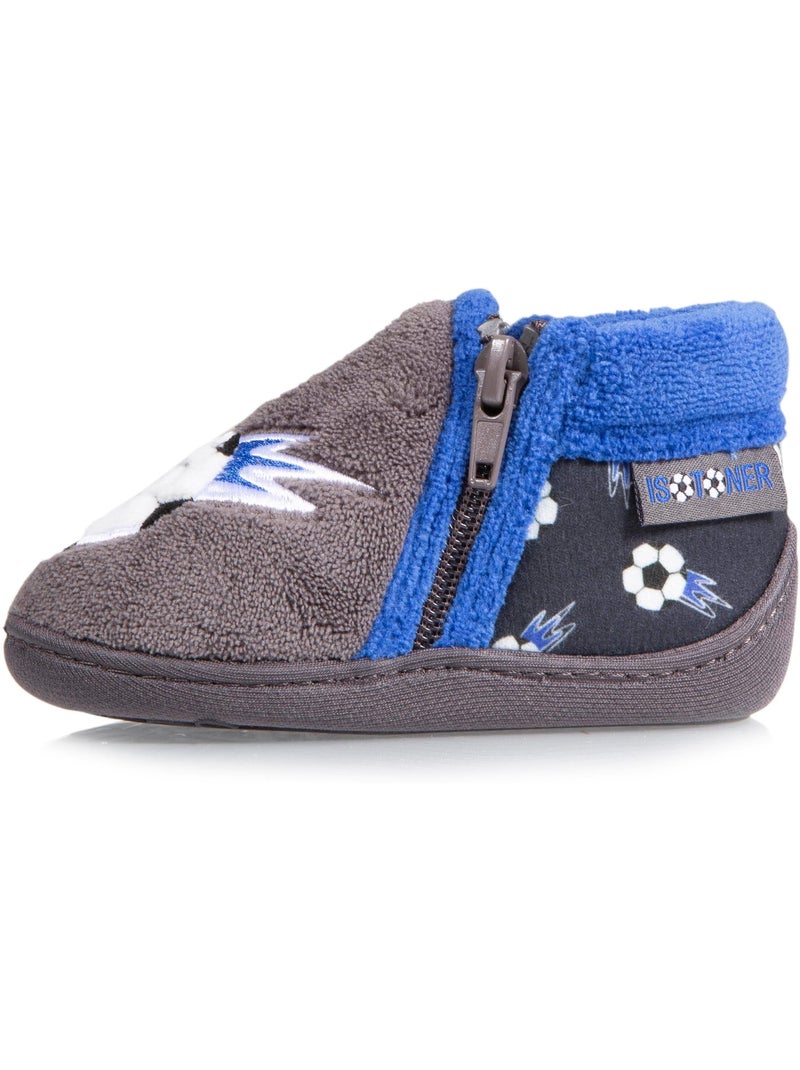 Pantofole stivaletti suola antiscivolo neonato bambino Grigio grigio - Kiabi