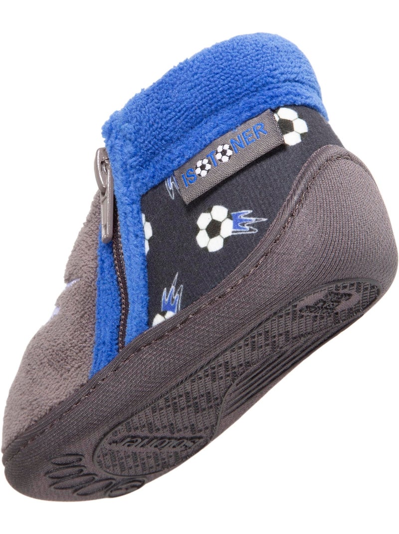 Pantofole stivaletti suola antiscivolo neonato bambino Grigio grigio - Kiabi