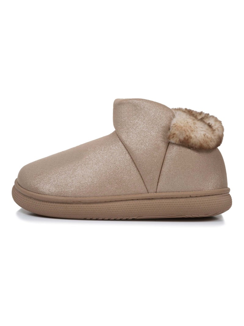 Pantofole stivaletti suola bloup extra comfort donna Isotoner Beige - Kiabi