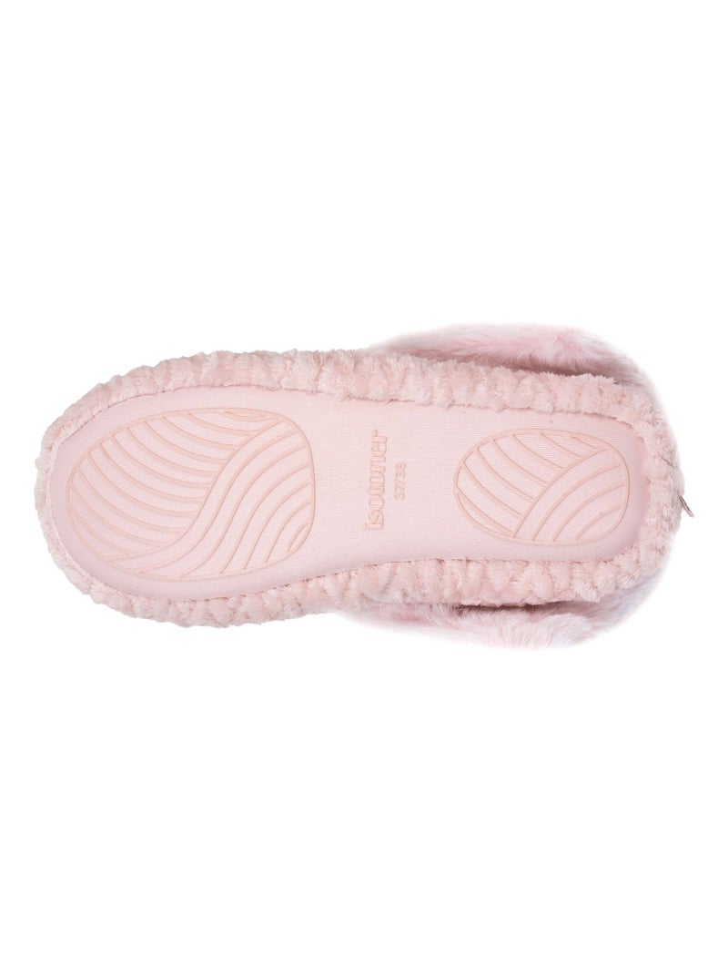 Pantofole stivaletti suola in microspugna, antiscivolo donna Isotoner Rosa - Kiabi