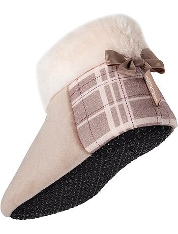 Pantofole stivaletti suola microveloce e antiscivolo donna Isotoner