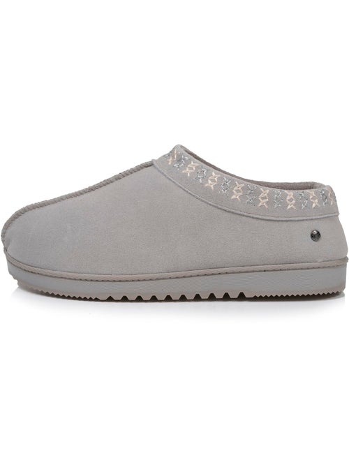 Pantofole stivaletti tomaia in pelle, suola comfort donna isotoner - Kiabi Pantofole stivaletti tomaia in pelle, suola comfort donna isotoner - Kiabi