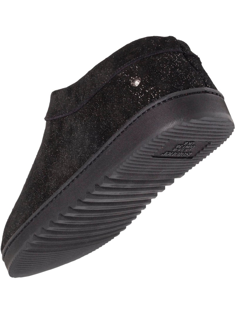 Pantofole stivaletti tomaia in pelle, suola comfort donna isotoner Nero Grigio Nero - Kiabi