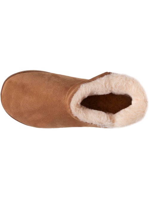 Pantofole stivaletti tomaia in pelle, suola con plateau donna isotoner - Kiabi Pantofole stivaletti tomaia in pelle, suola con plateau donna isotoner - Kiabi