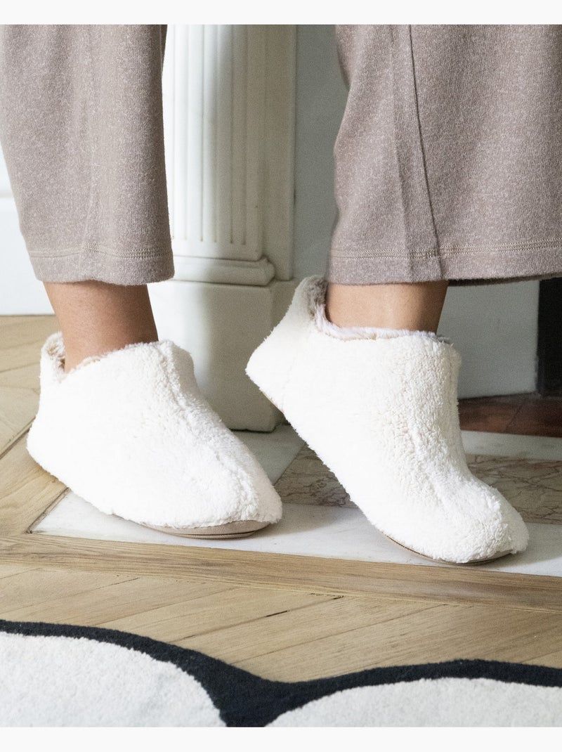 Pantofole stivaletti ultra-confortevole donna Avorio - Kiabi