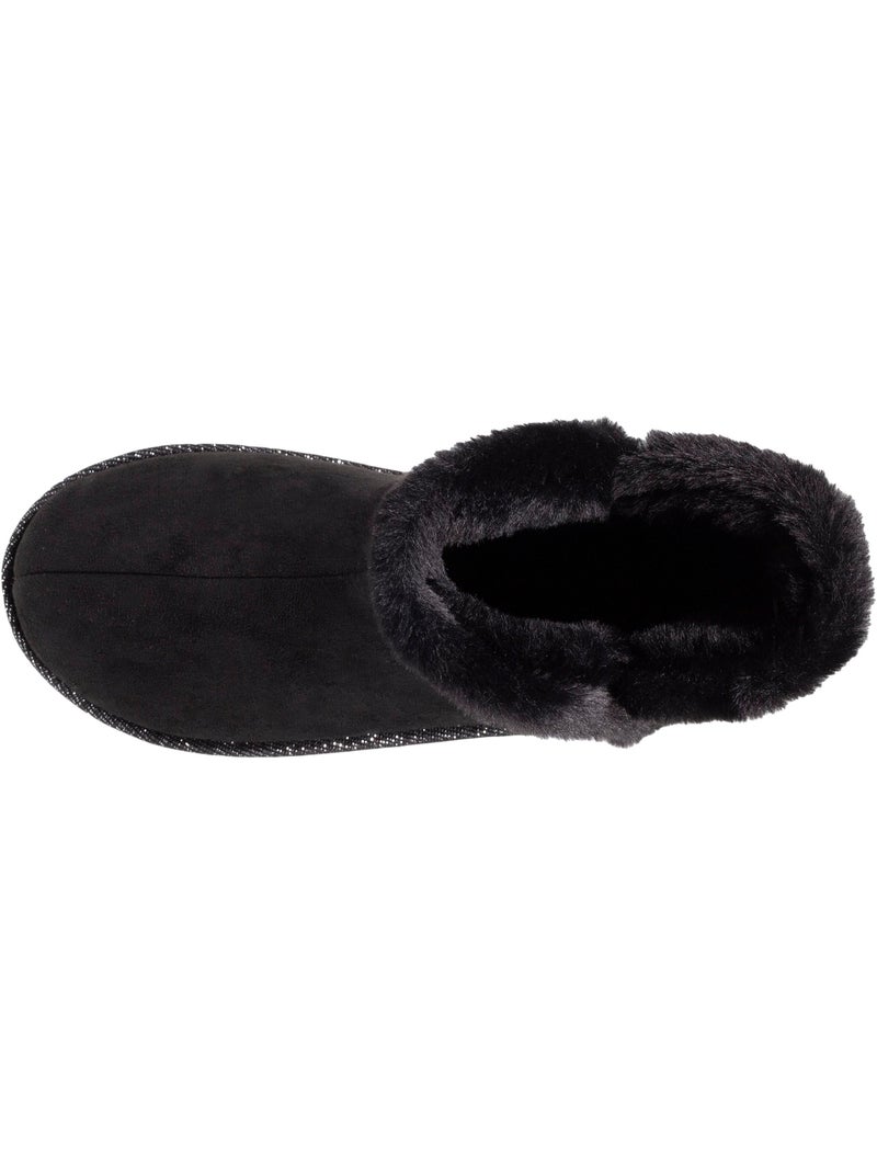 Pantofole stivaletti ultracomodo e caldo, con fodera e donna Nero - Kiabi