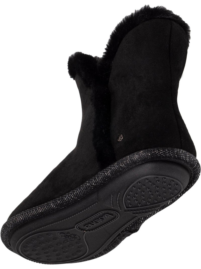 Pantofole stivaletti ultracomodo e caldo, con fodera e donna Nero - Kiabi