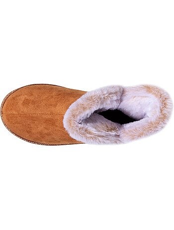 Pantofole stivaletti ultraconfortevole e caldo, con fodera e donna