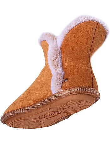 Pantofole stivaletti ultraconfortevole e caldo, con fodera e donna