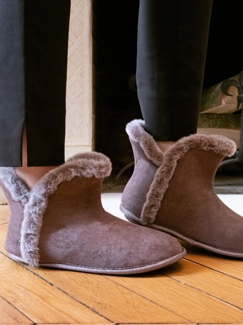 Pantofole stivaletti ultraconfortevole e caldo, con fodera e donna Isotoner - Kiabi