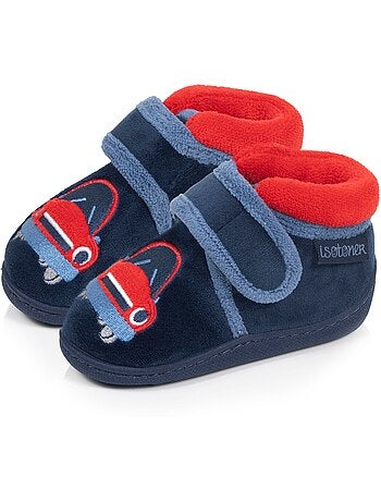 Pantofole stivaletti velluto con sostegno rinforzato, neonato bambino Isotoner