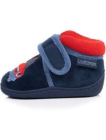 Pantofole stivaletti velluto con sostegno rinforzato, neonato bambino Isotoner