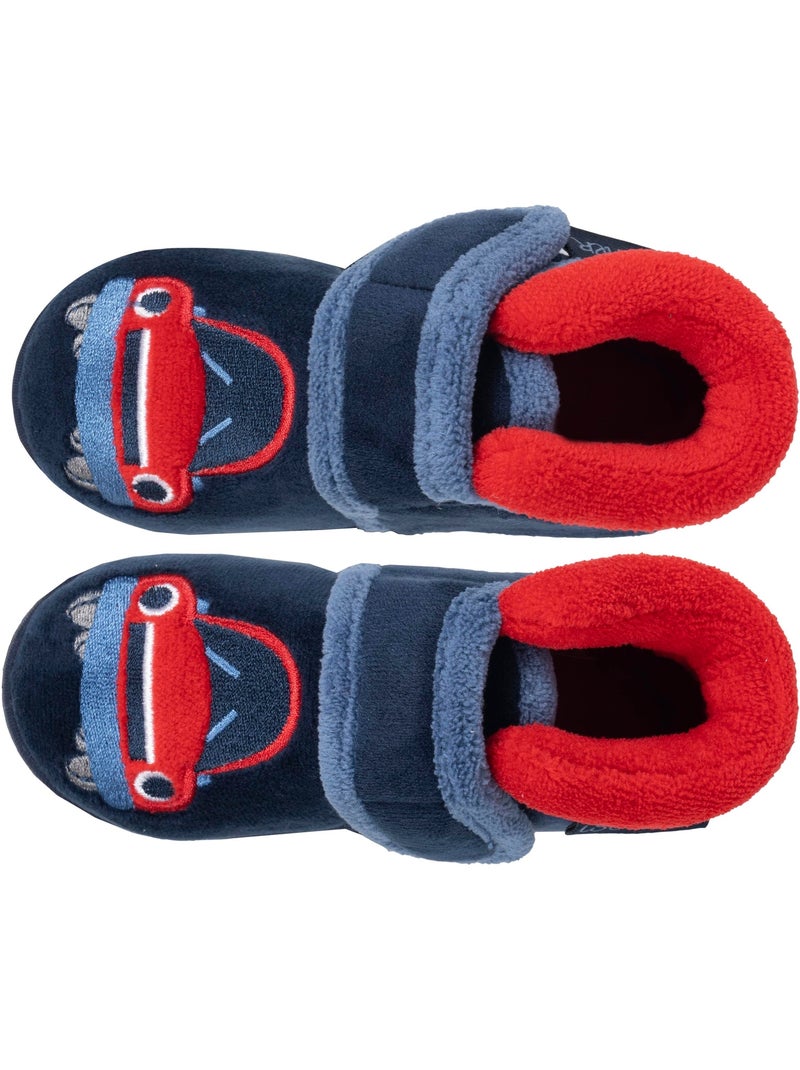 Pantofole stivaletti velluto con sostegno rinforzato, neonato bambino Isotoner Blu marino - Kiabi