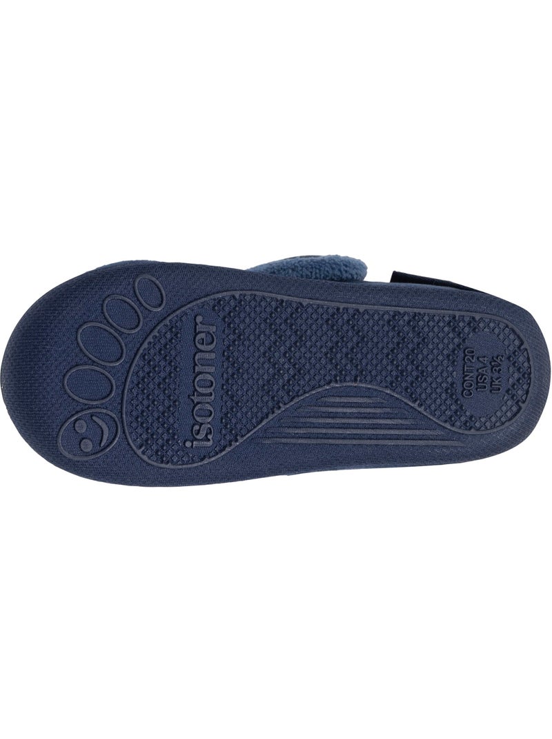 Pantofole stivaletti velluto con sostegno rinforzato, neonato bambino Isotoner Blu marino - Kiabi