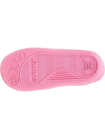 Pantofole stivaletti velour, supporto rinforzato, chiusura a neonato bambina