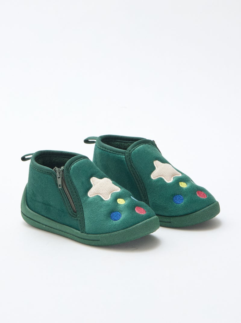Nanga Valley Stivaletti Pantofola Unisex Per Bambini, In 100% Lana Vergine, Suola Antiscivolo In Gomma Naturale