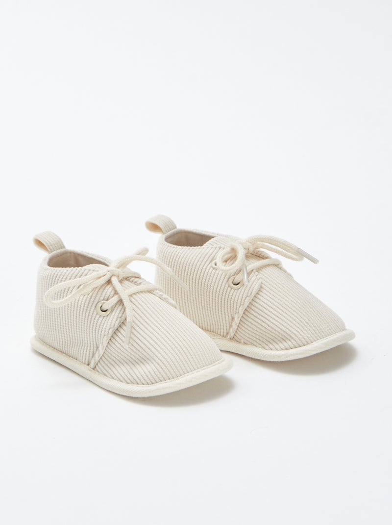 Pantofole stringate Beige - Kiabi