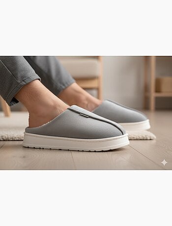 Pantofole tipo sabot uomo velluto a coste MU10121