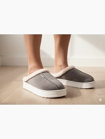 Pantofole tipo sabot uomo velluto a coste MU10121