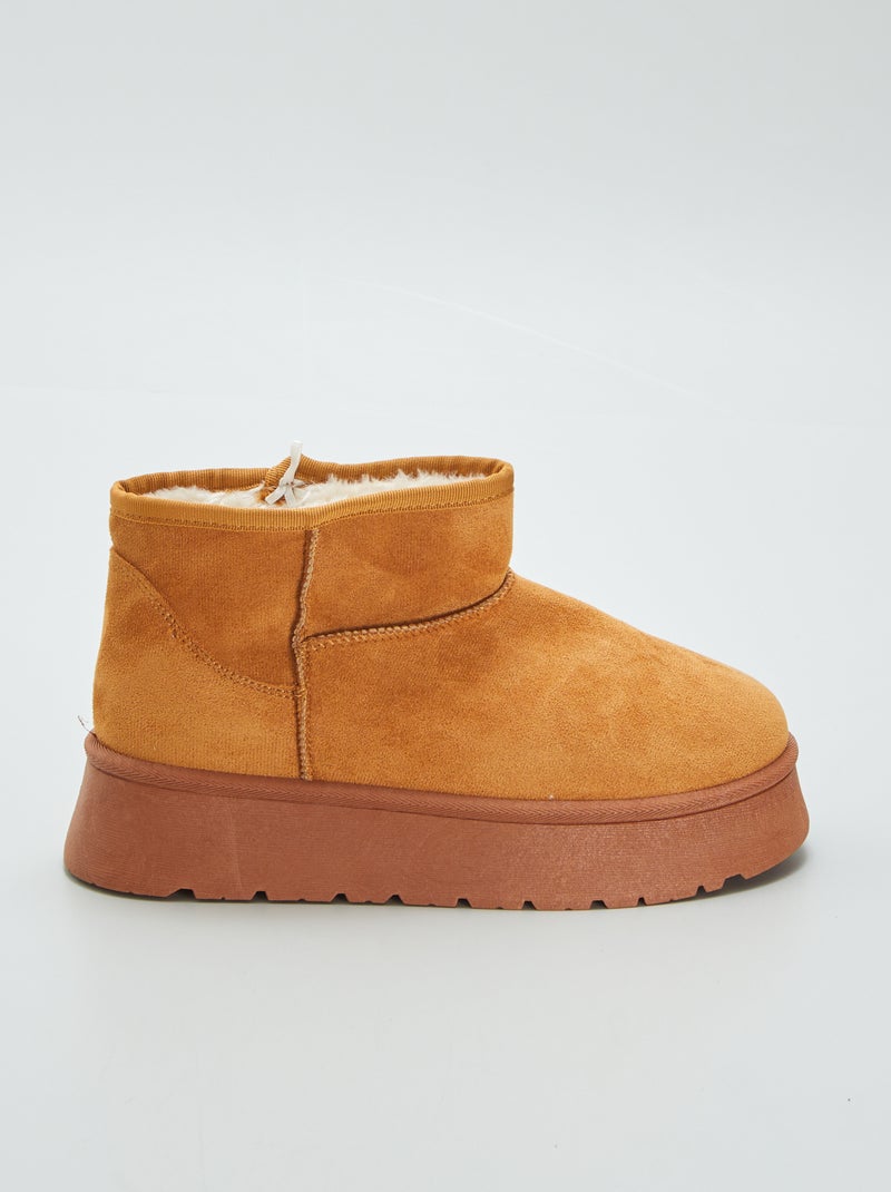 Pantofole tipo stivaletto MARRONE - Kiabi