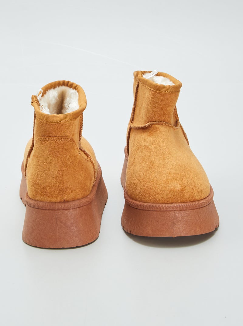 Pantofole tipo stivaletto MARRONE - Kiabi