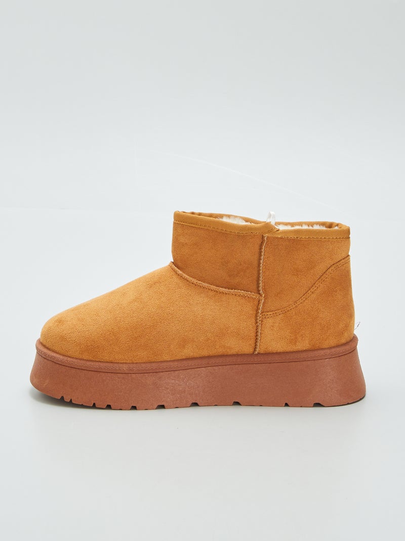 Pantofole tipo stivaletto MARRONE - Kiabi