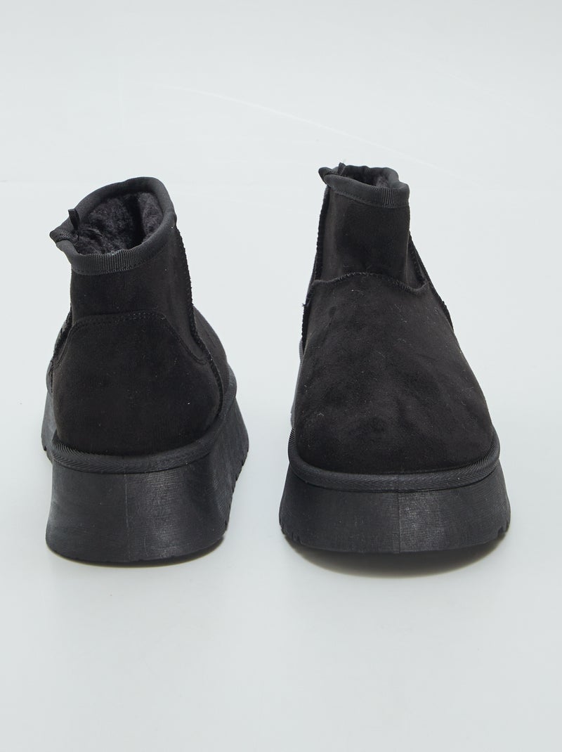 Pantofole tipo stivaletto NERO - Kiabi