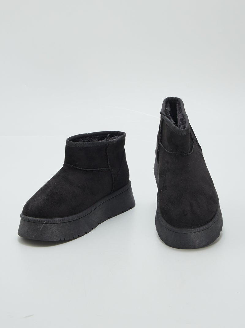 Pantofole tipo stivaletto NERO - Kiabi