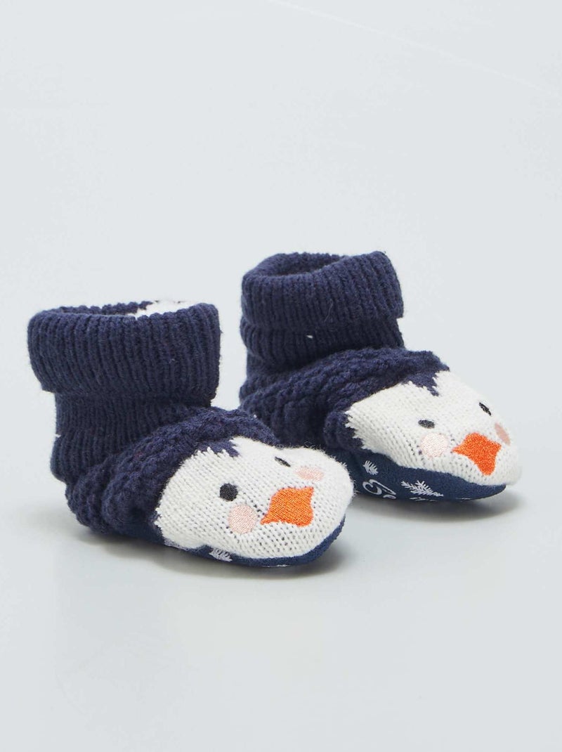 Pantofole tricot BLU - Kiabi
