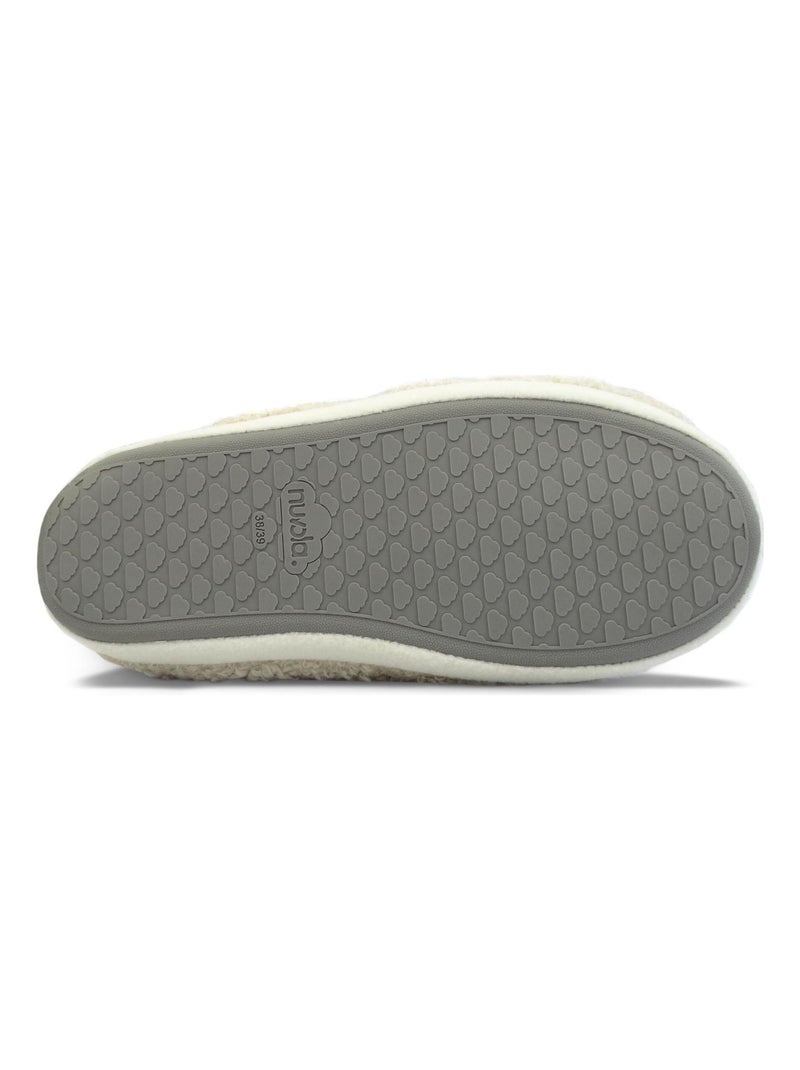 Pantofole unisex Nuvola suola in gomma Beige - Kiabi