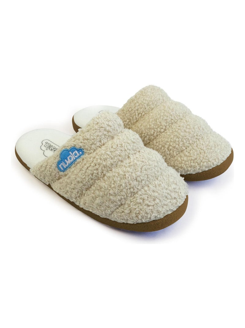 Pantofole unisex Nuvola suola in gomma Beige - Kiabi