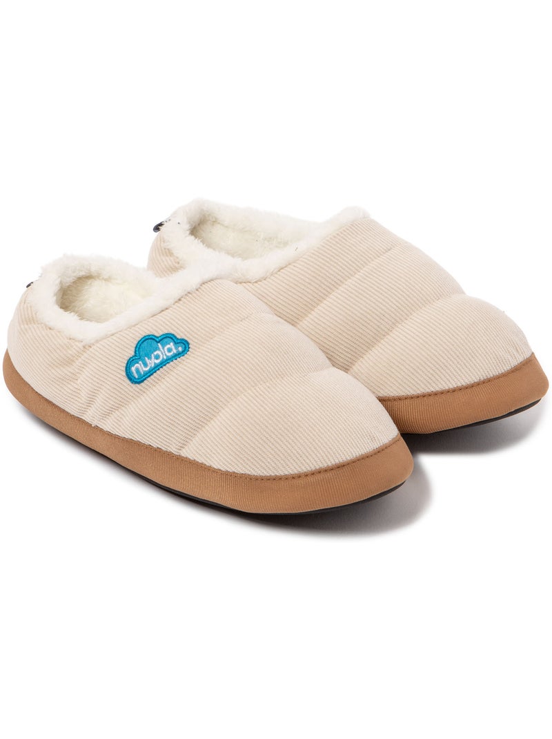 Pantofole unisex Nuvola suola in gomma Crema - Kiabi