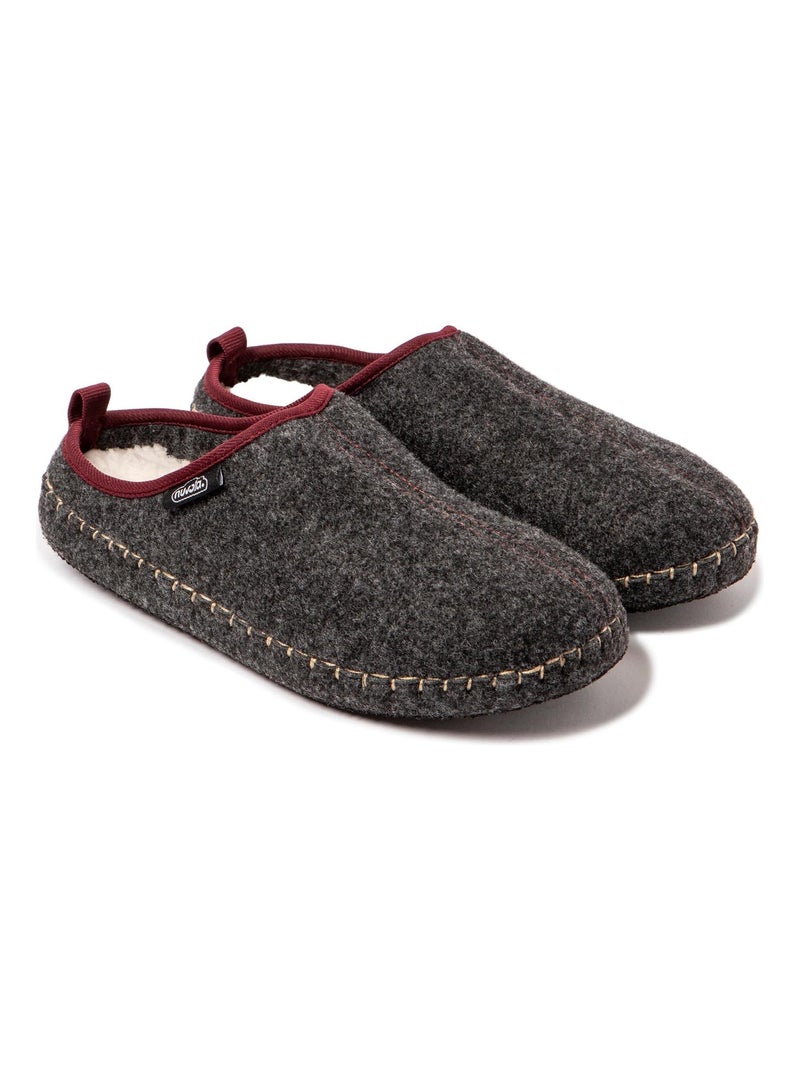 Pantofole unisex Nuvola suola in gomma Grigio bordeaux - Kiabi