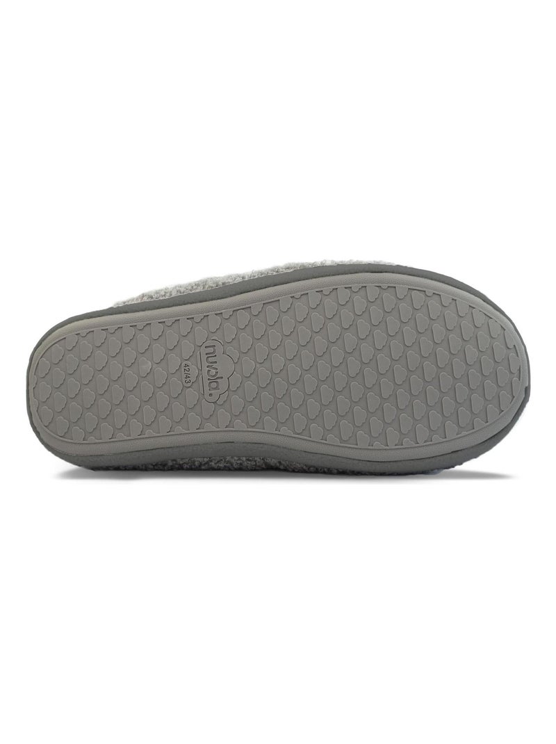 Pantofole unisex Nuvola suola in gomma Grigio - Kiabi