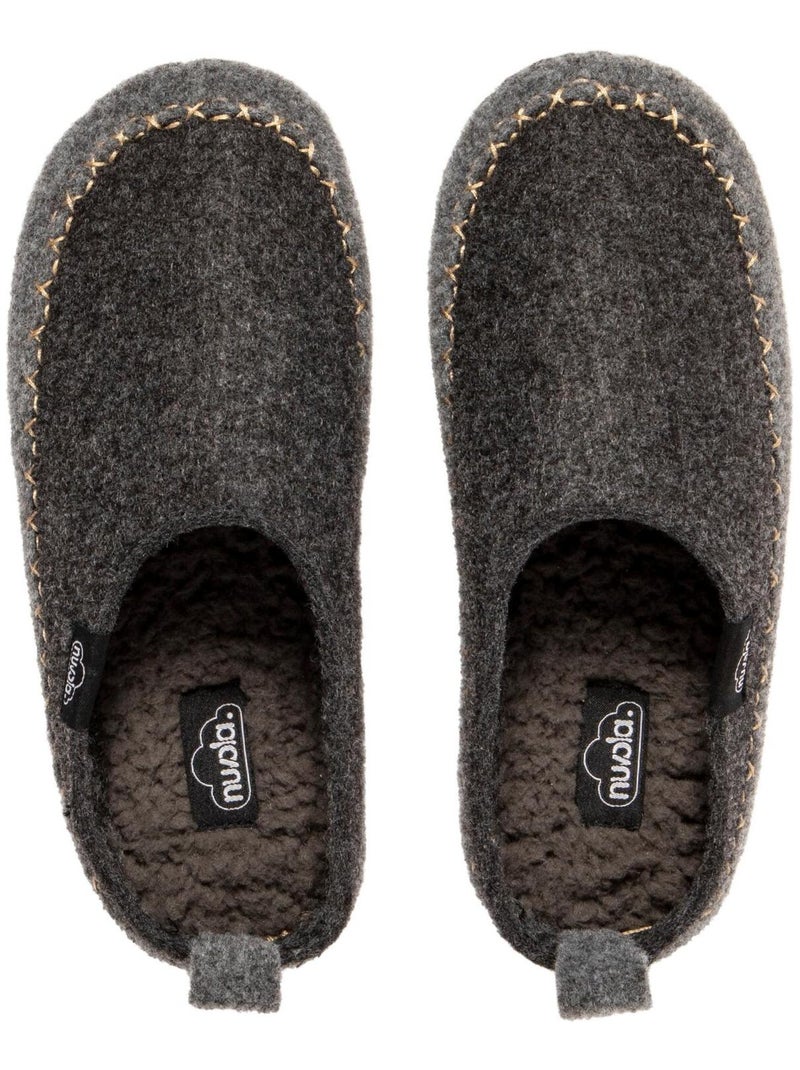Pantofole unisex Nuvola suola in gomma Grigio scuro - Kiabi