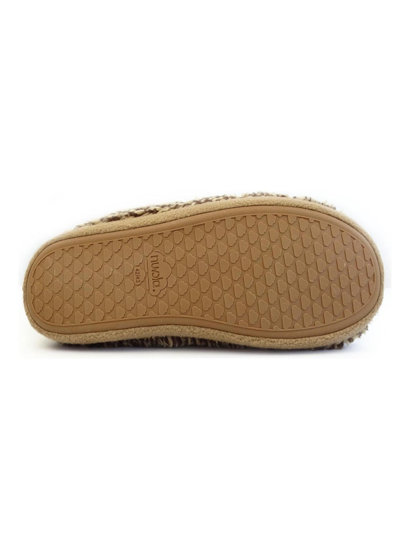 Pantofole unisex Nuvola suola in gomma Marrone - Kiabi
