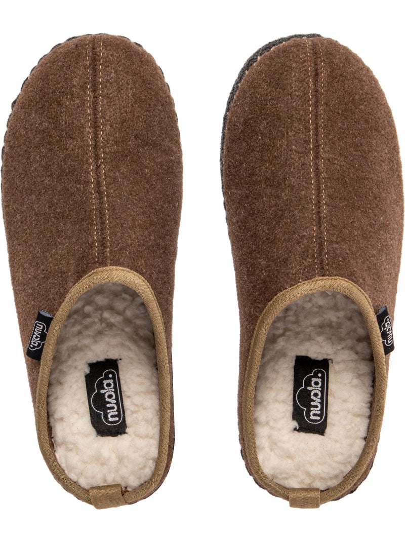 Pantofole unisex Nuvola suola in gomma Marrone - Kiabi