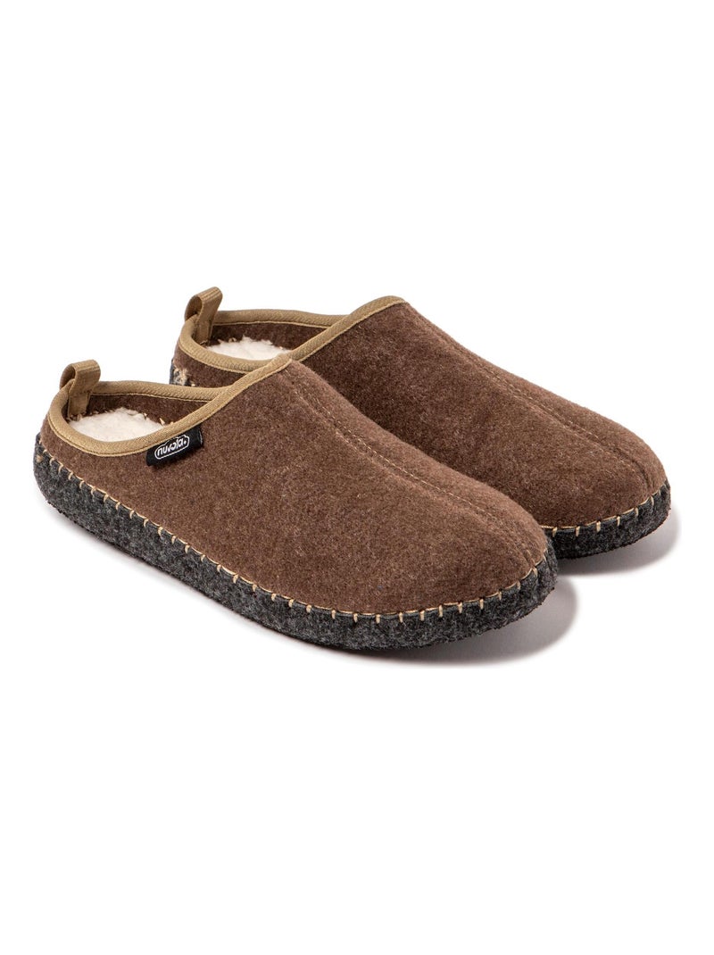 Pantofole unisex Nuvola suola in gomma Marrone - Kiabi