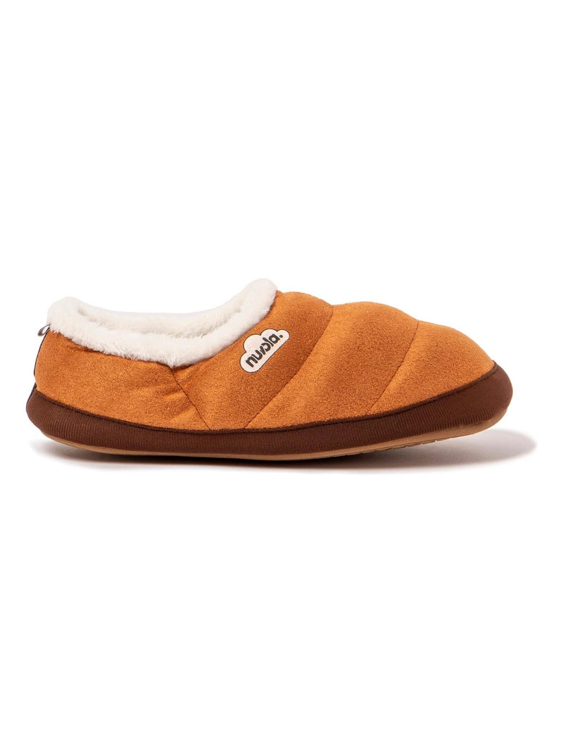 Pantofole unisex Nuvola suola in gomma Marrone nocciola - Kiabi